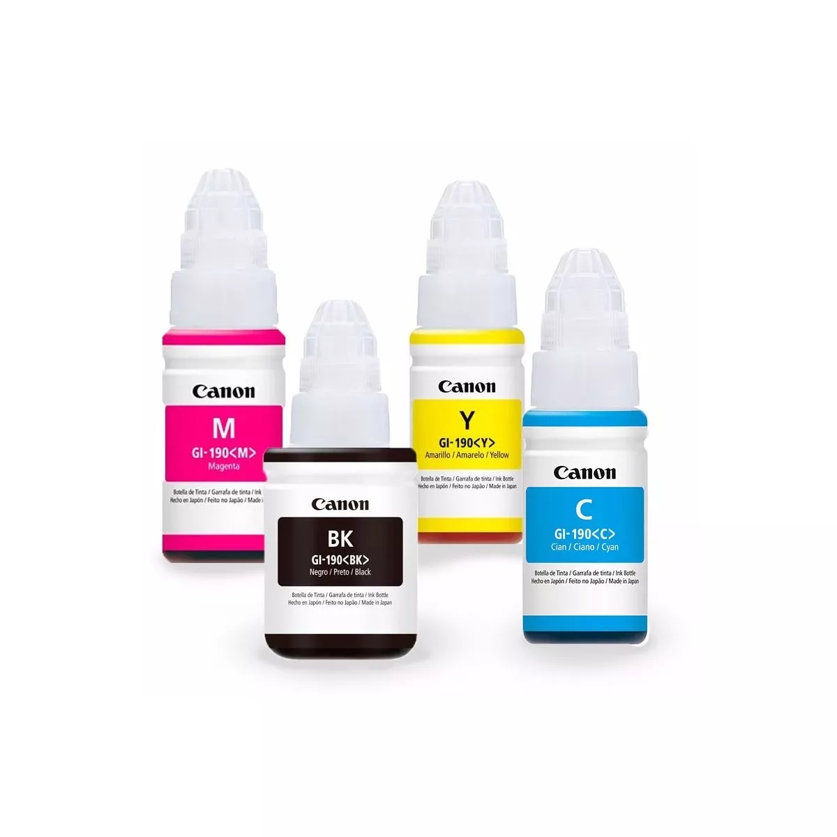 BOTELLAS CANON GI190 PACK 4 COLORES 0667C015AA