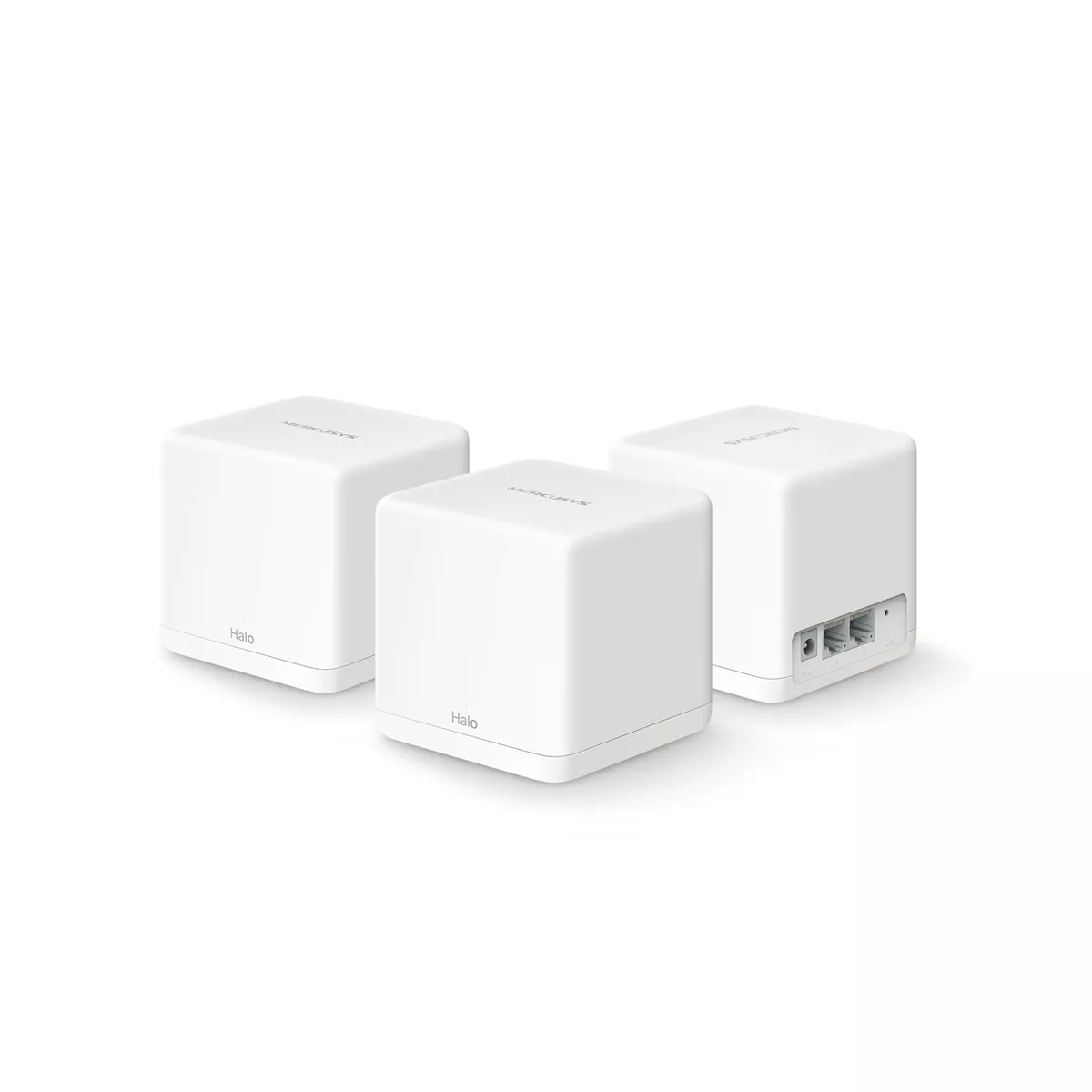 ROUTER MERCUSYS HALO H30  3 PACK  SISTEMA WIFI DE MALLA AC1200 2 PTOS  RED 100 DISPOSITIVOS
