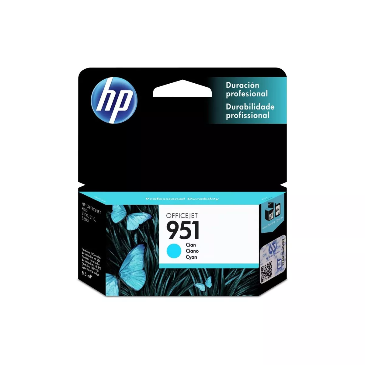TINTA HPINC 951 CYAN OFFICE 8100 8600 700 PAG CN050AL