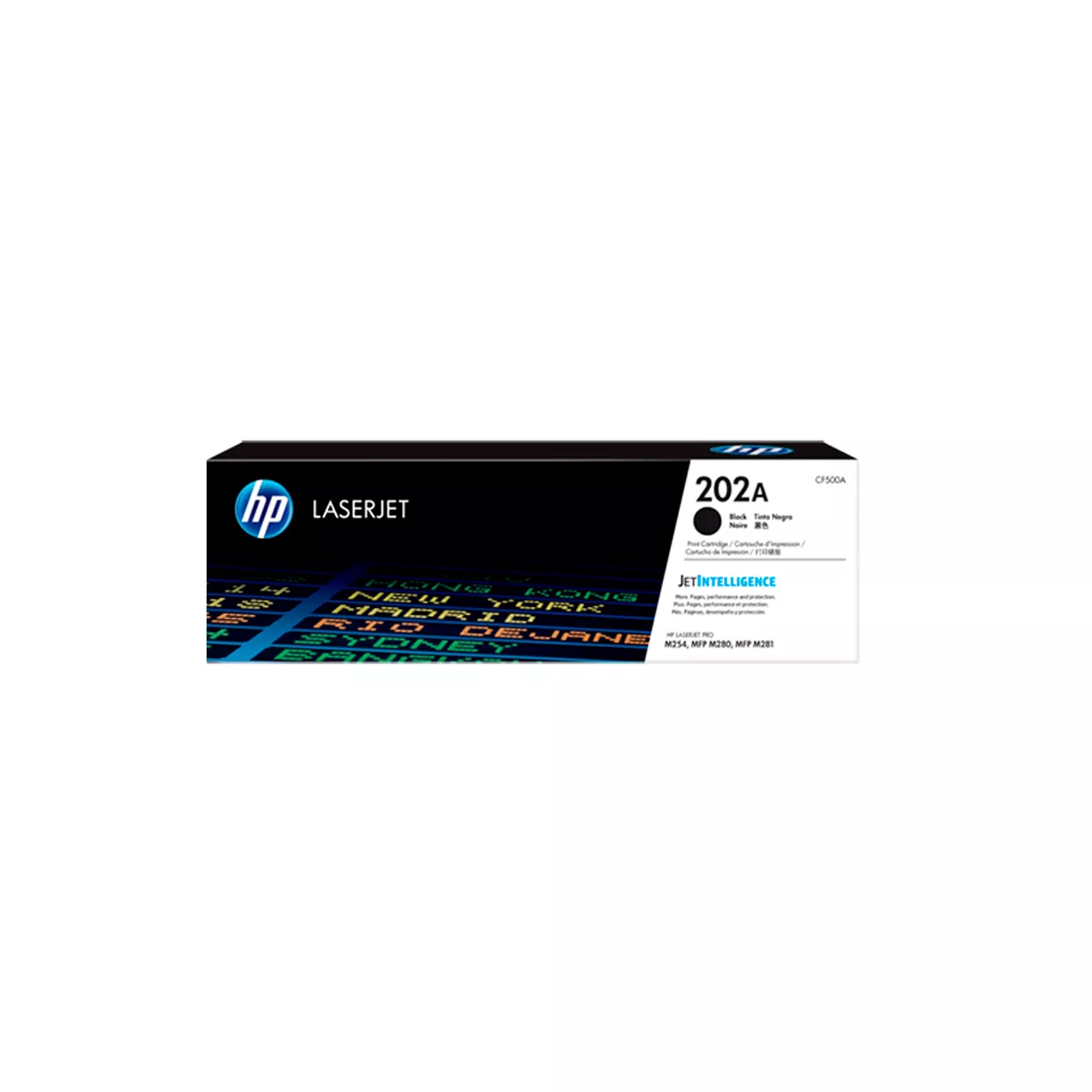 TONER HPINC 202A NEGRO LASERJET M254DW M281FDW 1400 PAG CF500A