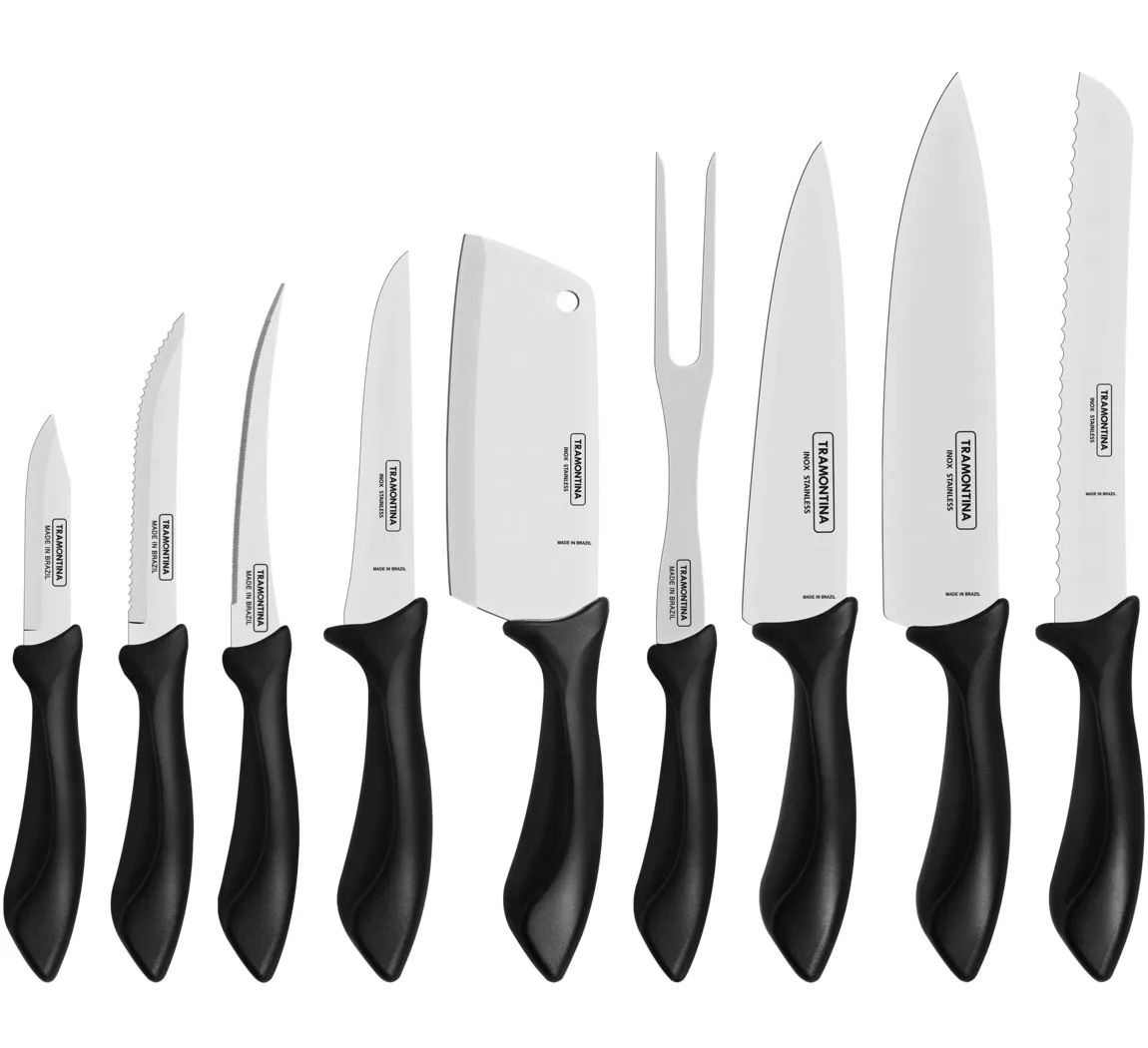 Tramontina Juego de cuchillos Affilata 9 Piezas
