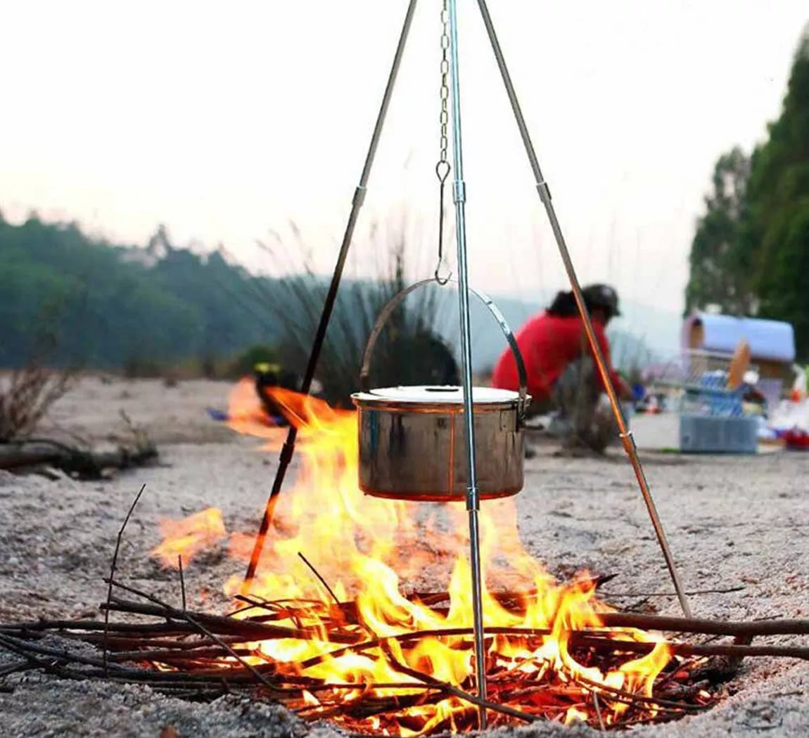 Trípode Para Olla De Camping 9 Piezas Aleación De Aluminio