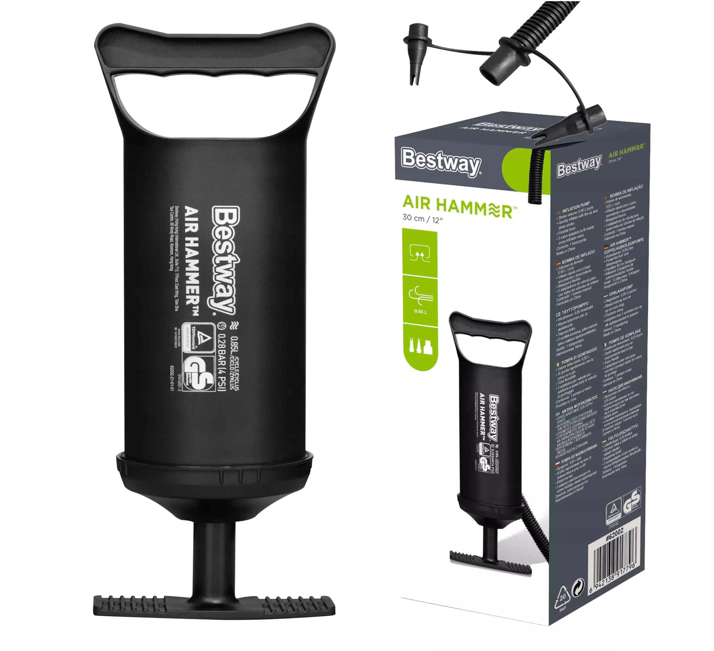 Bestway Bomba para Inflar Colchón │ 30 cm