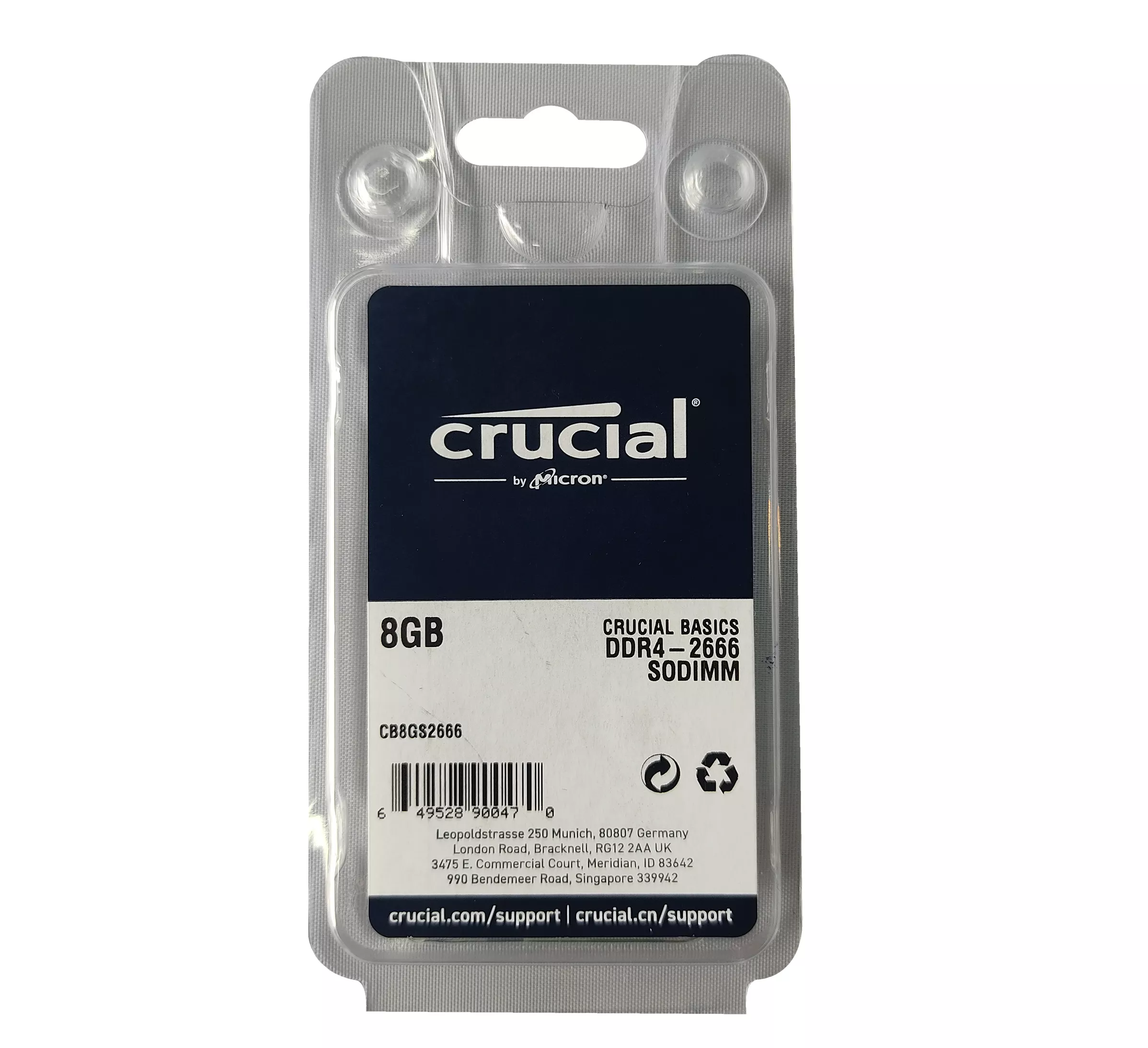 Crucial basics memoria Ram 8GB DDR4 2666mhz sodimm