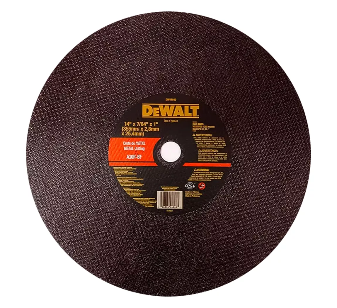 Dewalt Disco De Corte De Metal 14”X7/64” X 1”