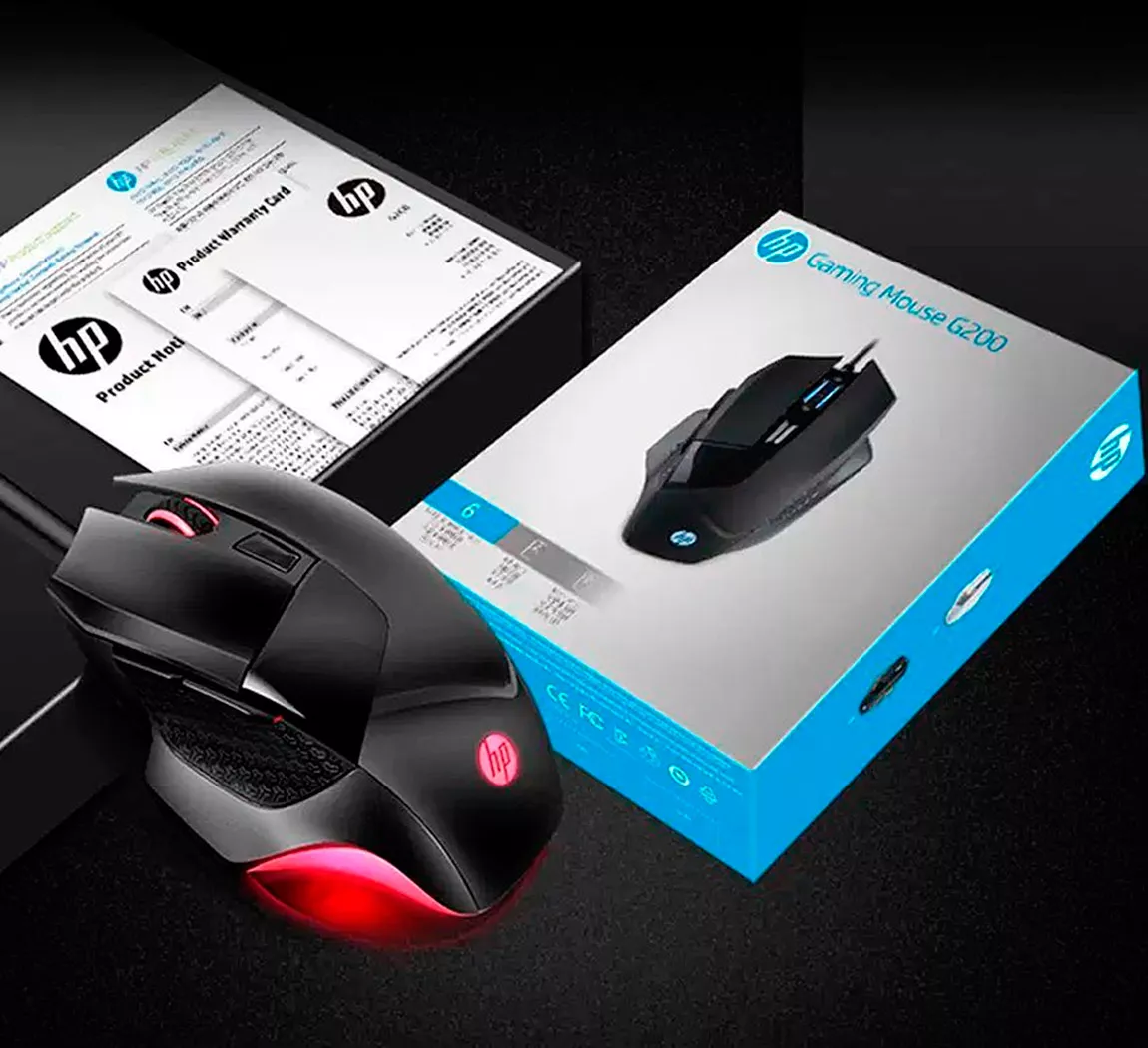 Hp Mouse Gamer Alámbrico 6 Botones Óptico Windows Mac Os