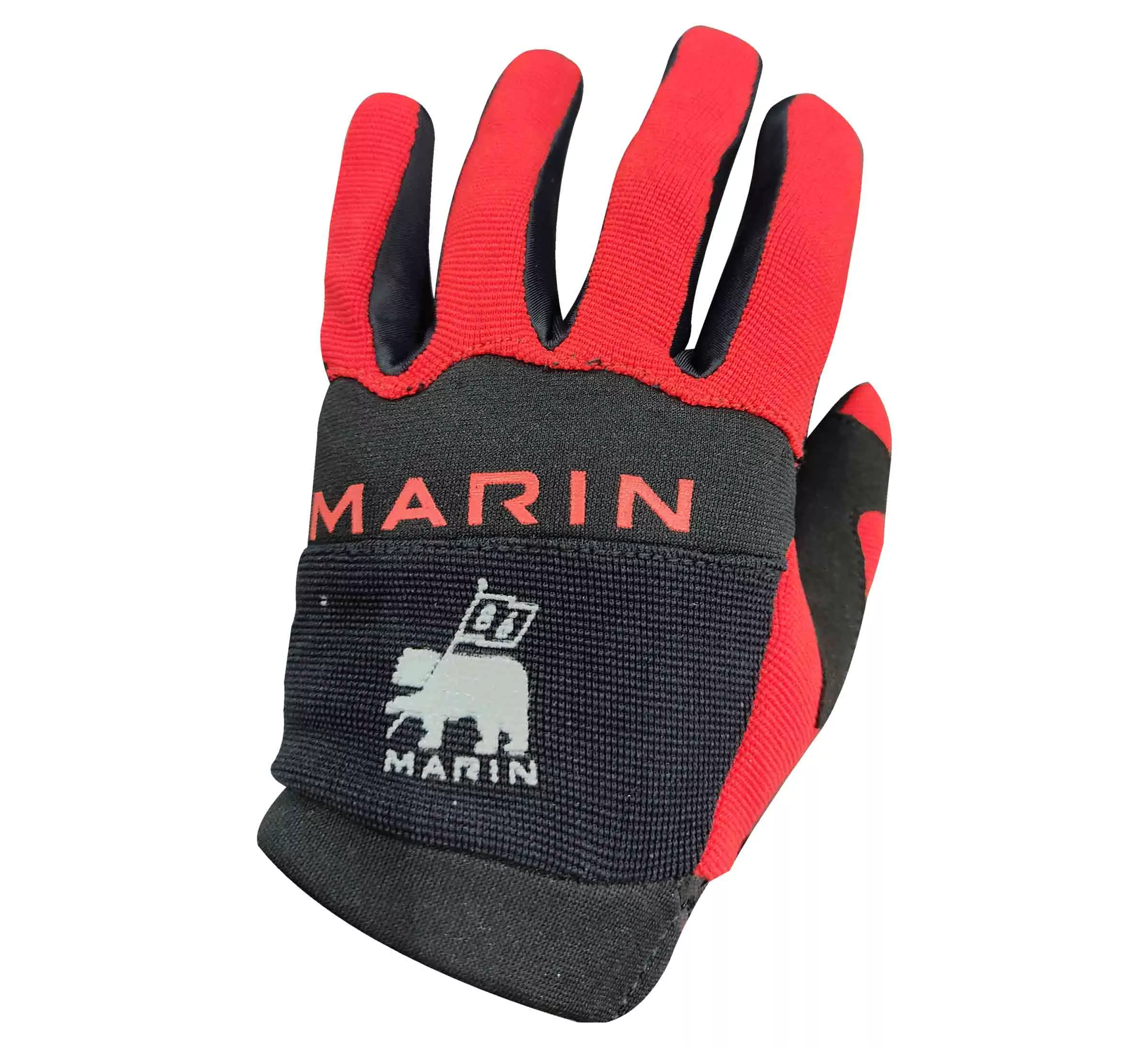 Marin guantes de Bicicleta Dedo Completo Nilon Poliester rojo