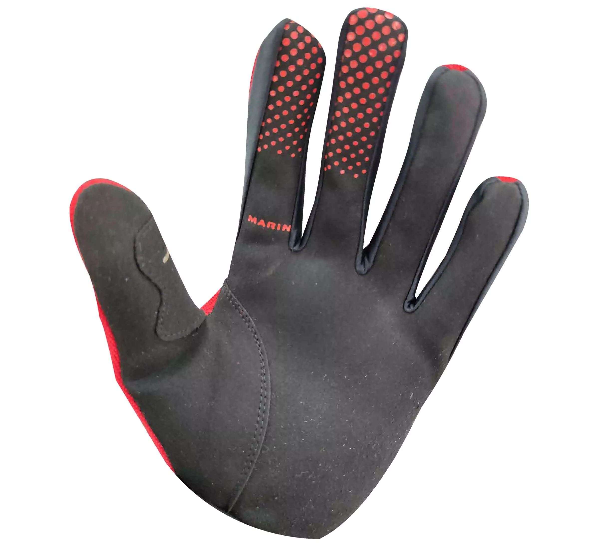 Marin guantes de Bicicleta Dedo Completo Nilon Poliester rojo