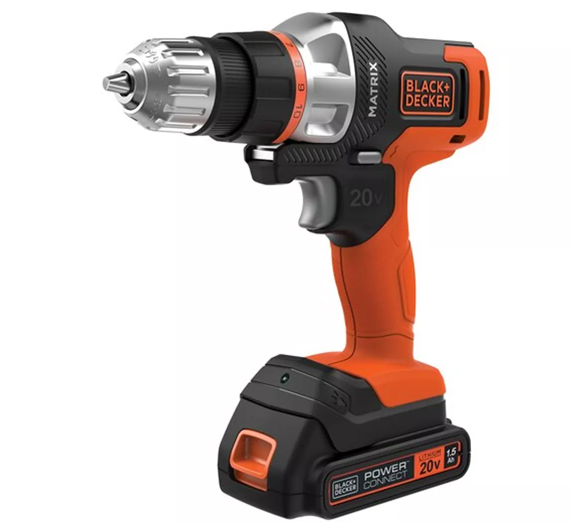 Black And Decker Set 6 Herramientas Batería 20 V Luz Indicadora