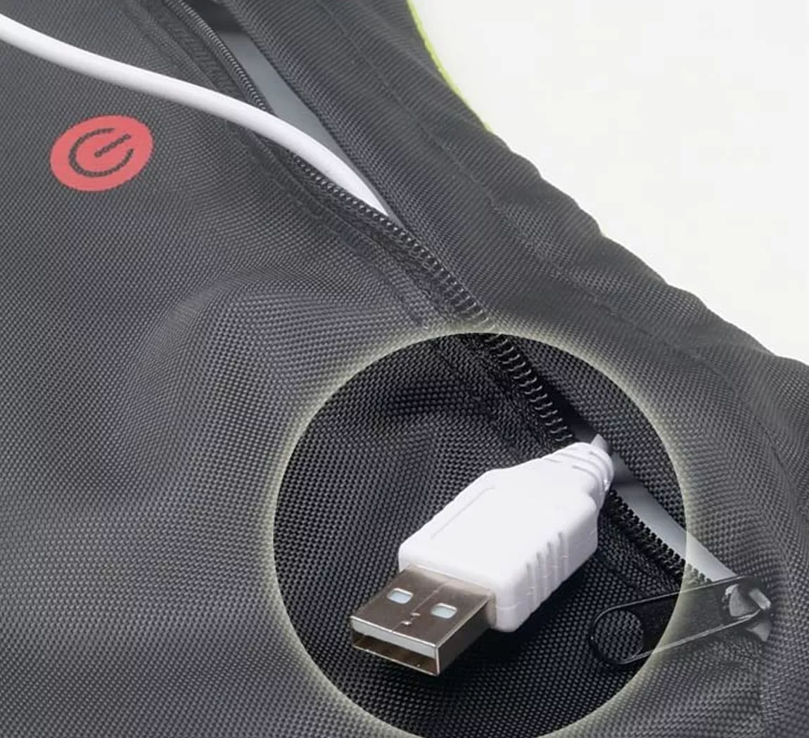 Chaleco reflectante con luz de giro led a control remoto