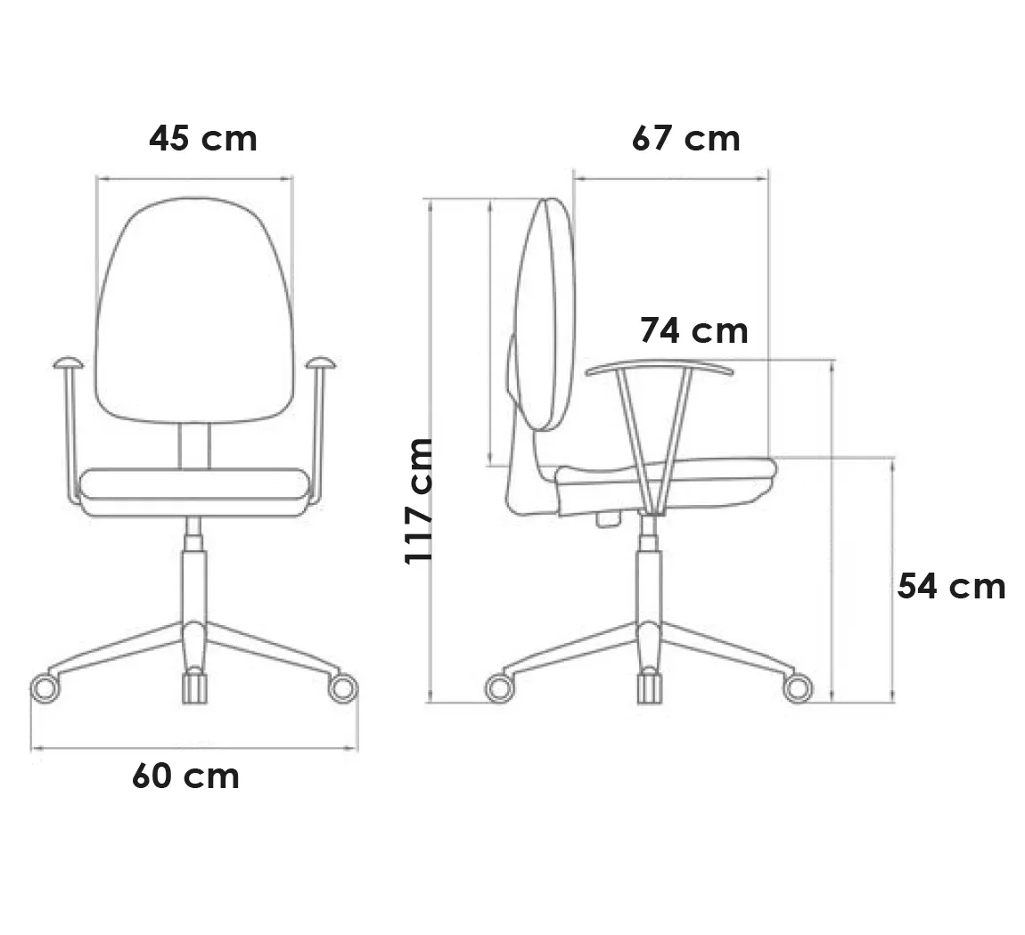 Silla Oficina Cuerina Ergonómica Reclinable Apoya Brazos