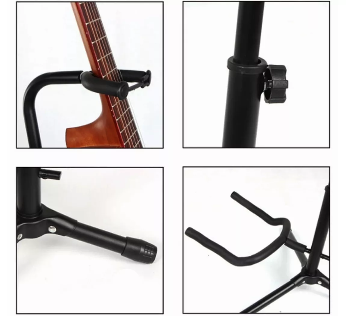 Soporte De Suelo Para Guitarra Metálico Con Goma Suave