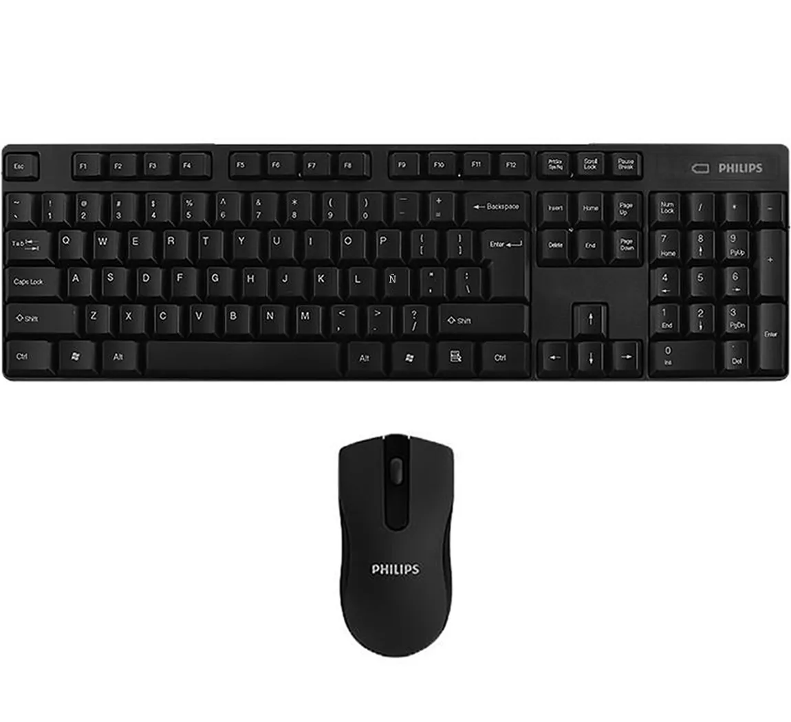 Philips Combo Teclado + Mouse Inalámbrico Teclado En Español