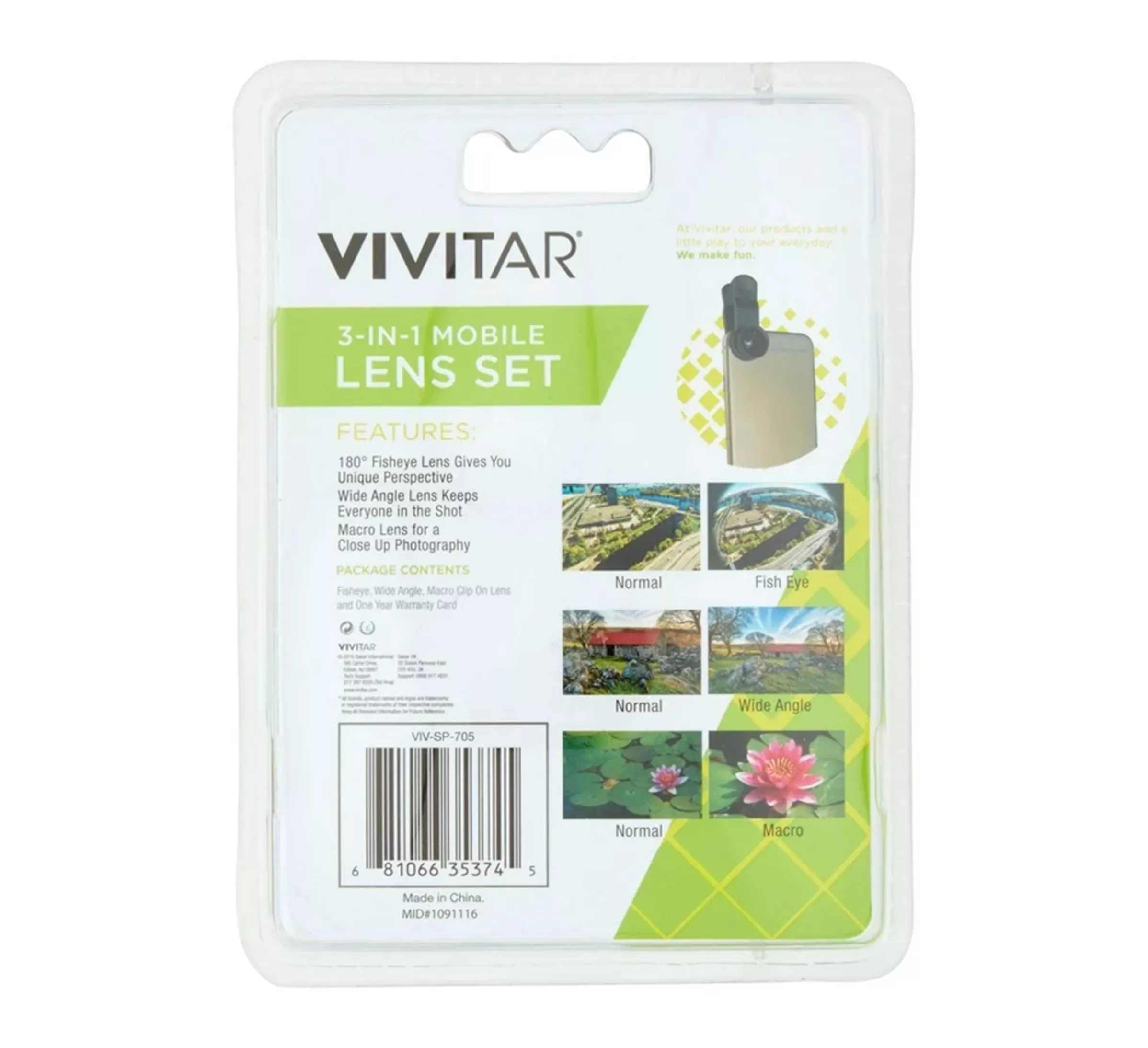 Vivitar lentes celular