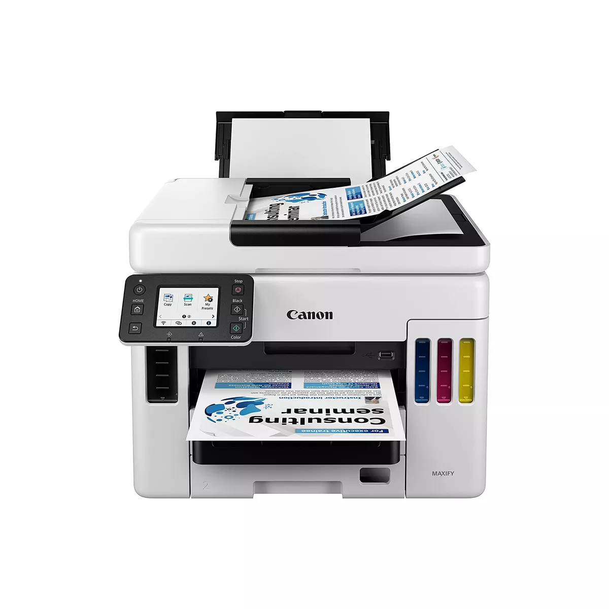 IMPRESORA CANON GX7010 MFP MAXIFY 4471C004AA FULL DUPLEX ADF WIFI  PAN 2 7 PUL 2 BAND  250H GI16