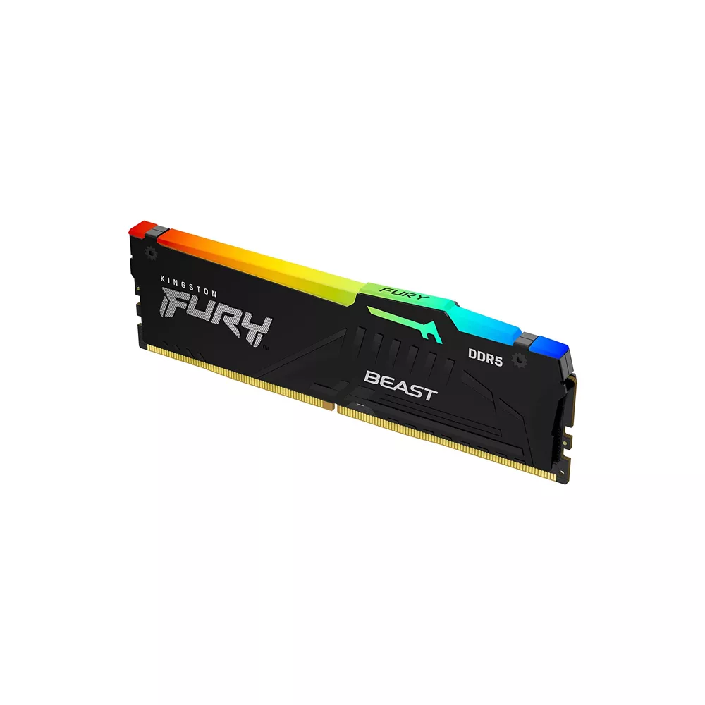 MEMORIA RAM KINGSTON KF552C40BBA 16 FURY BEAST RGB 16GB DIMM DDR5 5200MHZ 5200MT s 40 40 40 1 25V