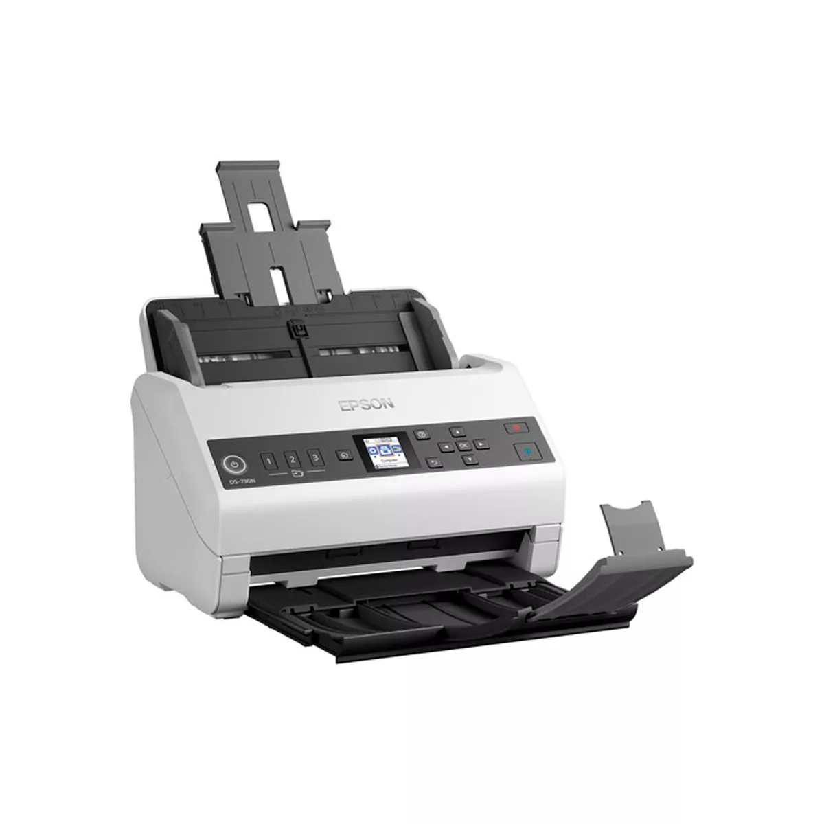 ESCANER EPSON DS 730N 40PPM 80IPM PROTECCION ALIMENTACION AUTOMATICA 100PAG  RED INDEPENDIENTE