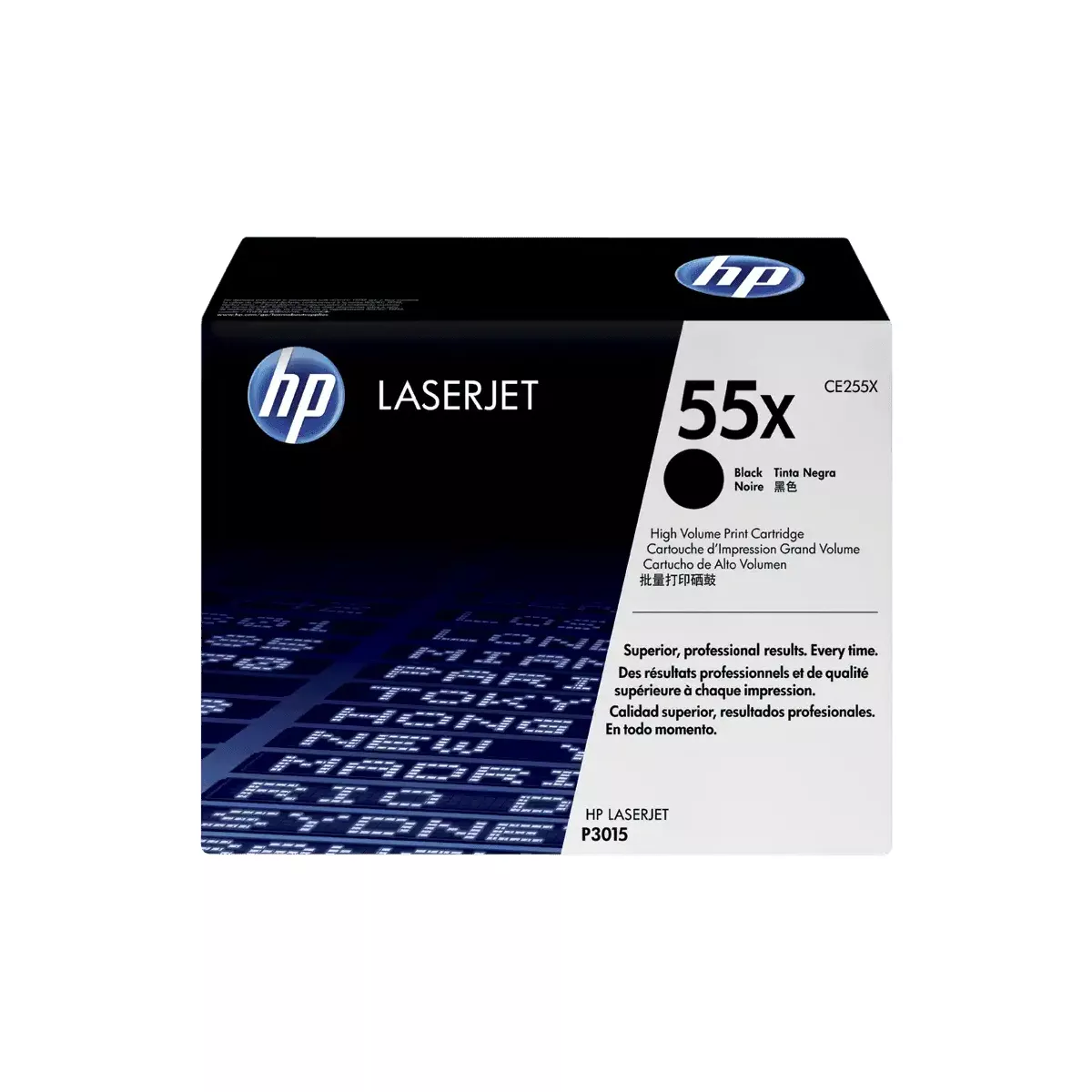 TONER HPINC 55X NEGRO LASERJET P3015 12500 PAG CE255X