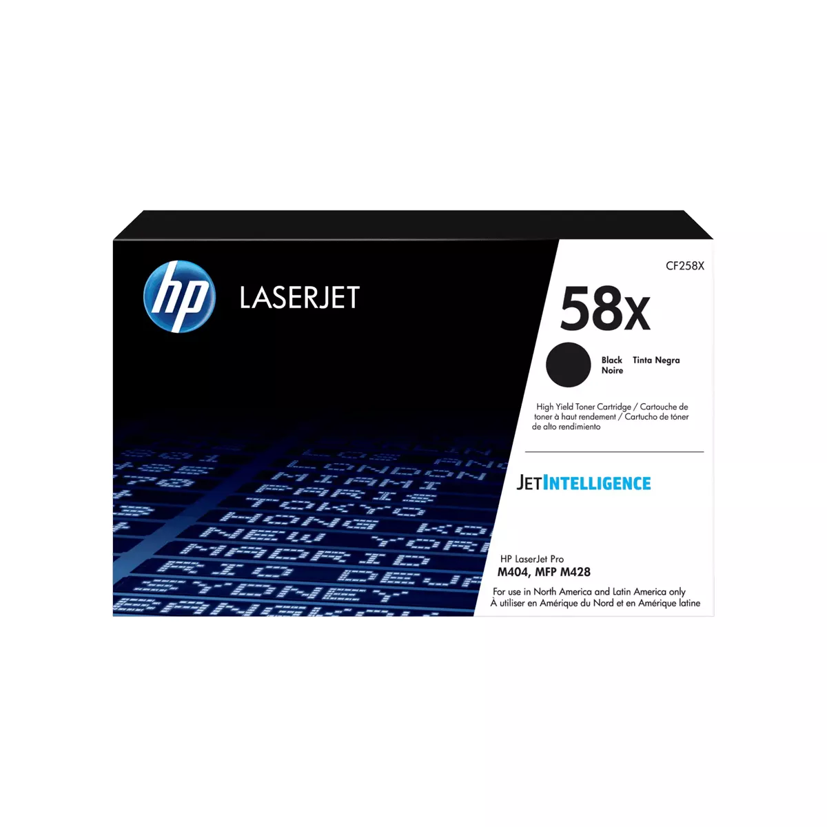 TONER HPINC 58X NEGRO LASERJET M404 428 10000 PAGS CF258X