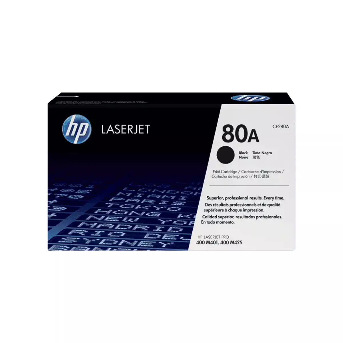 TONER HPINC 80A NEGRO LASERJET M401 2700 PAG CF280A