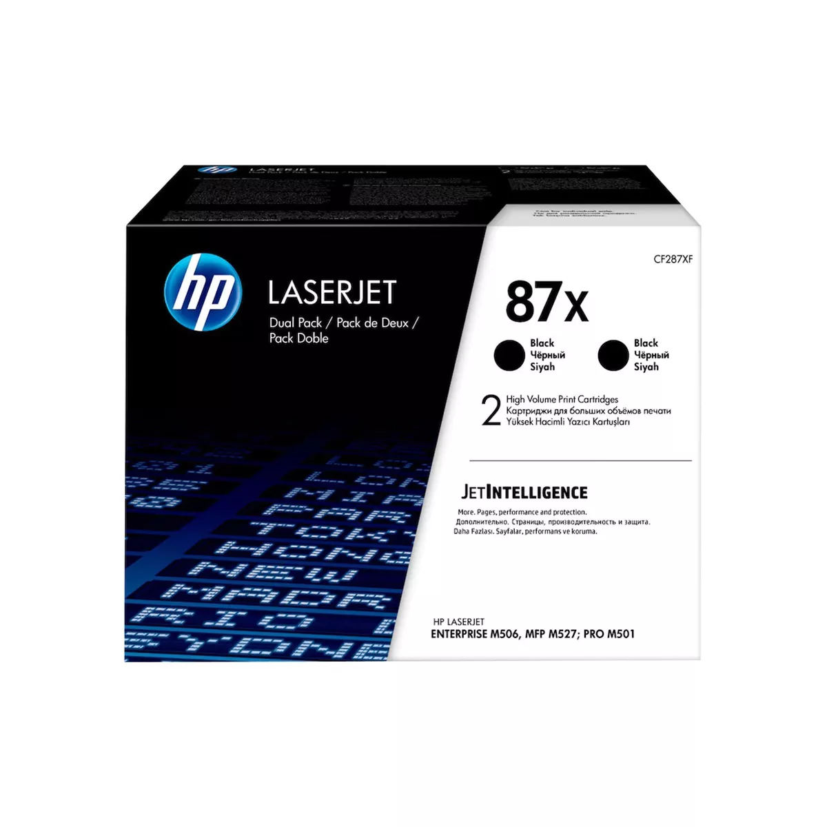 TONER HPINC 87X NEGRO LASERJET M501 506 527 18000 PAG CF287X