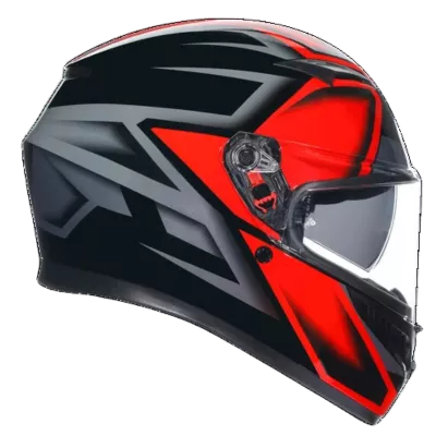 CASCO AGV K3 SV COMPOUND NEGRO ROJO M AccBiker