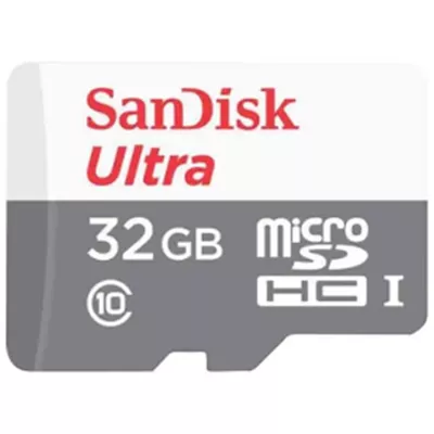 SanDisk Ultra   Tarjeta de memoria flash  adaptador microSDHC a SD Incluido    32 GB   Class 10   microSDHC UHS I micro sd