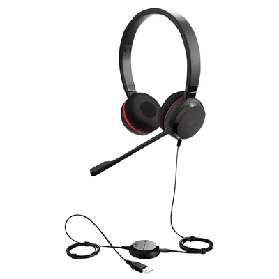 Jabra Evolve 30 II MS stereo   Auricular   en oreja   cableado   USB  conector de 3 5 mm   Certificado para Skype Empresarial