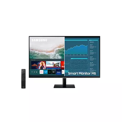 Samsung S27AM500NN   M50A Series   monitor LED   inteligente   27    1920 x 1080 Full HD  1080p    60 Hz   VA   250 cd m²   3000 1   HDR10   8 ms   2xHDMI   altavoces   negro