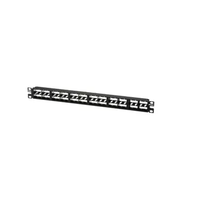 Panduit MINI COM High Density Modular   Patch panel   black   1U   19  23    48 ports