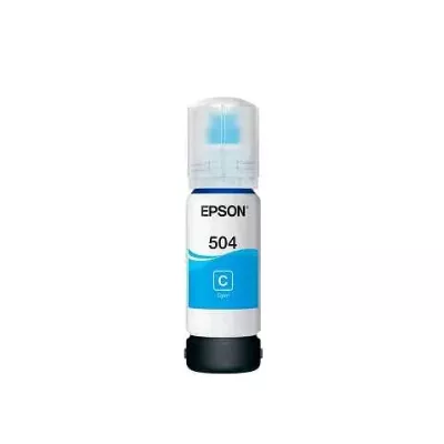 Epson 504   70 ml   cian   original   recarga de tinta   para EcoTank L4150  L4260  L6161  L6171  L6191  L6270