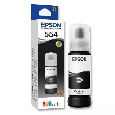 Epson T554   Negro   original   recarga de tinta   para EcoTank L8160  L8180