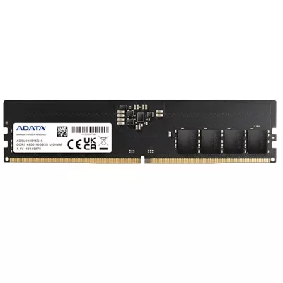 ADATA   DDR5   modulo   16 GB   DIMM de 288 contactos   4800 MHz   PC5 38400   CL40   1 1 V   sin bufer   on die ECC   negro