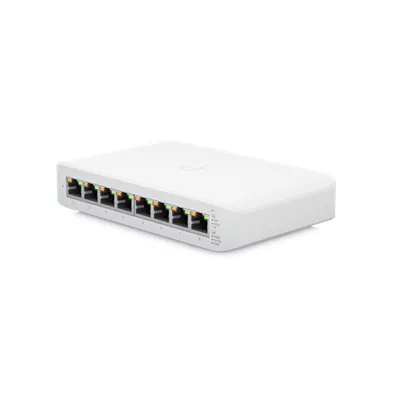 Ubiquiti UniFi Switch Lite USW Lite 8 POE   Conmutador   Gestionado   8 x 10 100 1000  4 PoE     sobremesa  montaje en pared   PoE   52 W