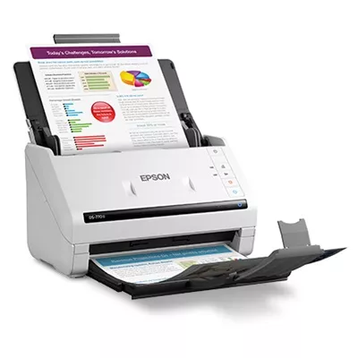 Epson DS-770II   Escaner de documentos   Sensor de imagen de contacto  CIS    a dos caras   216 x 6096 mm   600 ppp x 600 ppp   hasta 45 ppm  mono    hasta 45 ppm  color    Alimentador automatico de documentos  ADF   100 hojas    hasta 7000 exploraciones