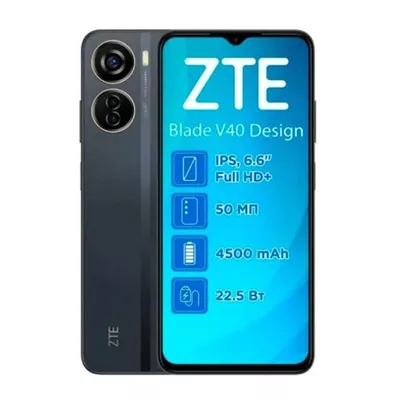 ZTE Blade V40   Smartphone   128 GB   Dark gray   Touch Celular