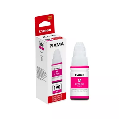 Canon GI 190 M   70 ml   magenta   original   recarga de tinta   para Maxx Tinta G3102  PIXMA G1100  G2100  G3100  G4100