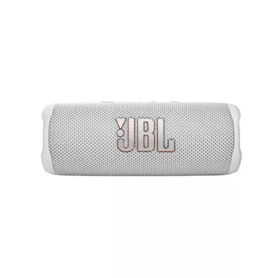 JBL Flip 6   Altavoz   para uso portatil   inalambrico   Bluetooth   20 Watt   Blanco   Hasta 12 horas  de reproduccion de sonido