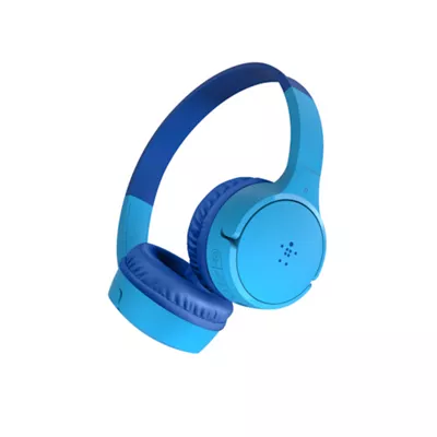 Belkin SoundForm Mini   Auriculares con diadema con micro   en oreja   Bluetooth   inalambrico   conector de 3 5 mm   azul