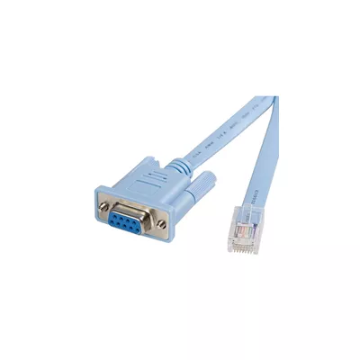 StarTech com Cable 1 8m para Gestion de Router Enrutador Consola Cisco RJ45 a Serie Serial DB9   Rollover   Macho a Hembra   Cable serie   RJ 45  M  a DB 9  H    1 8 m   azul   para P N  EC1S952  EC2S952  IES101002SFP