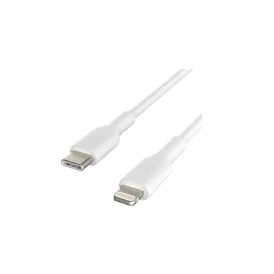 Belkin BOOST CHARGE   Cable Lightning   24 pin USB C macho a Lightning macho   1 m   blanco   suministro de potencia USB  18W    para Apple iPad iPhone iPod  Lightning