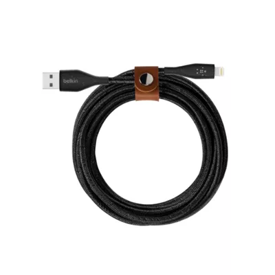 Belkin DuraTek Plus   Cable Lightning   USB macho a Lightning macho   1 22 m   negro   para Apple iPad iPhone iPod  Lightning