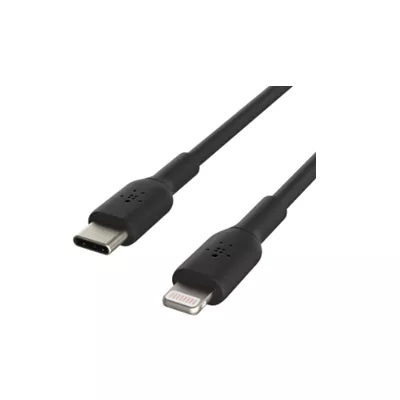 Belkin BOOST CHARGE   Cable Lightning   24 pin USB C macho a Lightning macho   1 m   negro   suministro de potencia USB  18W    para Apple iPad iPhone iPod  Lightning