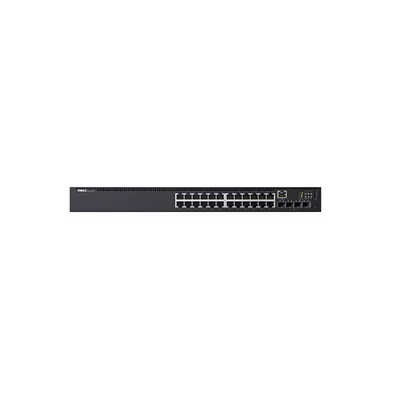 Dell Networking N1524P   Conmutador   L2     Gestionado   24 x 10 100 1000  PoE     4 x 10 Gigabit SFP    flujo de aire de delante hacia atras   montaje en rack   PoE   30 8 W