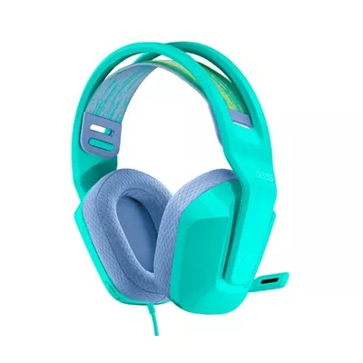 Logitech G G335 Wired Gaming Headset   Auricular   tamano completo   cableado   conector de 3 5 mm   menta   certificado Discord