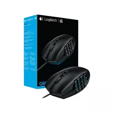 Logitech Gaming Mouse G600 MMO   Raton   diestro   laser   20 botones   cableado   USB   negro