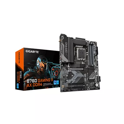 Gigabyte   B760 GAMING X AX DDR4 G10   Motherboard   ATX   LGA1700 Socket   Intel B760   para Core i9   para Core i7   para Core i5   para Core i3   para Celeron   para Pentium   Intel HD Graphics