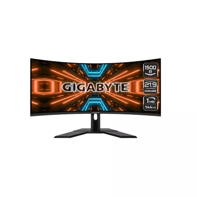 Gigabyte G34WQC A   Monitor LED   curvado   34    3440 x 1440 QHD   144 Hz   VA   350 cd m²   4000 1   DisplayHDR 400   1 ms   2xHDMI  2xDisplayPort   altavoces