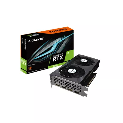 Gigabyte GeForce RTX 3050 EAGLE 8G   Tarjeta grafica   GF RTX 3050   8 GB GDDR6   PCIe 4 0   2 x HDMI  2 x DisplayPort