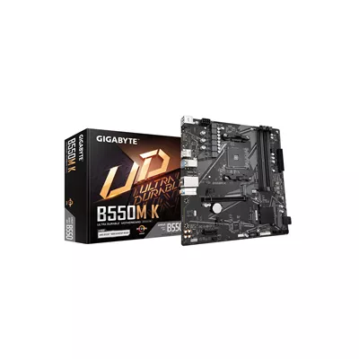 Gigabyte B550M K   1 0   placa base   micro ATX   Socket AM4   AMD B550 Chipset   USB 3 2 Gen 1   Gigabit LAN   Tarjeta grafica  CPU necesaria    HD Audio  8 canales